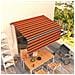 Tenda Sole Retrattile Manuale Parasole 3x2,5m Arancio E Marrone - Foto miniatura 1