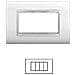 Placca 4 Posti Bianca Prestige Ecl3084wh - Foto miniatura 1