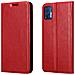 Custodia Compatibile Con Motorola Moto G9 Plus In Rosso Mela - Coperchio Protettiva Con Chiusura Magnetica, Funzione Stand E Tasca Per Le Carte - Foto miniatura 8
