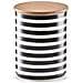Contenitore Stripes Ceramica Con Coperchio In Bambù, 900 Ml, - Foto miniatura 1