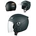 Casco Jet Visiera Lunga Scooter Moto Quad Omologato Ece 22 05 Nero Opaco L - Foto miniatura 1