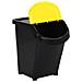 Cestini Per Rifiuti Impilabili Con Coperchi 3pz Neri Pp 120l - Foto miniatura 3