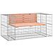 Panca Giardino Design Gabbione 143x71x65,5 cm Massello Douglas - Foto miniatura 2
