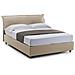 Letto Matrimoniale Clodovea, Letto Contenitore Sfoderabile Con Testiera E Giroletto Contenitore Imbottiti, 100% Made In Italy, Con Materasso 160x190 Cm Incluso, Beige - Foto miniatura 3
