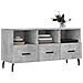 Mobile Porta Tv Grigio Cemento 102x36x50 Cm Legno Multistrato - Foto miniatura 3