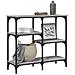 Tavolo Consolle Grigio Sonoma 80x29x75 Cm In Legno Multistrato - Foto miniatura 3