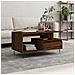 Tavolino Salotto Rovere Marrone 90x49x45 Cm Legno Multistrato - Foto miniatura 1