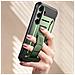 Cover Completa Per Samsung Galaxy S24 Antishock Con Cavalletto, Verde Kaki - Foto miniatura 2