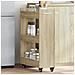 Mobile Con Ruote Rovere Sonoma 60x22x79 Cm In Legno Multistrato - Foto miniatura 1