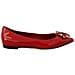 Mocassini In Pelle Rossa Con Cristalli. Scarpe Basse - Eu37/us6.5 - Foto miniatura 1