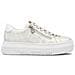 Leisure Trainers White Sneakers Sintetico E Tessile Scarpe Donna Bianco Eu 37, M1953-60 - Foto miniatura 2