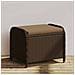 Sgabello Giardino con Cuscino Marrone 58x46x46 cm in Polyrattan - Foto miniatura 3