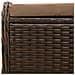 Sgabello Giardino con Cuscino Marrone 58x46x46 cm in Polyrattan - Foto miniatura 4