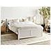 Letto Legno Di Pino Olendon 140 X 200 Cm Bianco - Foto miniatura 1