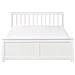 Letto Legno Di Pino Olendon 140 X 200 Cm Bianco - Foto miniatura 3