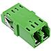 Adattatore in fibra ottica Duplex LC /LC SM manicotto in ceramica verde - Foto miniatura 1