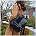 Zaino Da Donna In Pelle Pu Alla Moda - Borsa A Tracolla Elegante E Versatile Black - Foto miniatura 2