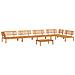 Set Divano Pallet Da Giardino 6 Pz In Legno Massello Di Acacia - Foto miniatura 2