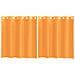 Tende In Voile Con Occhielli 2 Pz Arancio 140x140 Cm - Foto miniatura 2