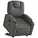 Poltrona Alzapersona Massaggi Reclinabile Grigio Scuro Tessuto - Foto miniatura 2