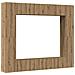 Set Mobile TV 8 pz Montato a Parete Rovere in Legno Multistrato - Foto miniatura 1