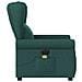 Poltrona Massaggiante Reclinabile Elettrica Verde Scuro Tessuto - Foto miniatura 5