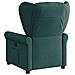 Poltrona Massaggiante Reclinabile Elettrica Verde Scuro Tessuto - Foto miniatura 6