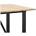 Tavolo da Pranzo Telaio a O 160x80x75 cm Legno Pino e Acciaio - Foto miniatura 7