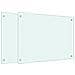 Paraschizzi per Cucina 2 pz Bianchi 70x50 cm in Vetro Temperato - Foto miniatura 1