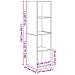 Set mobile TV 2 pcs Rovere nero 37 x 37 x 142.5 cm - Foto miniatura 9