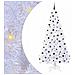 Albero di Natale artificiale Bianco 240 cm PVC e Acciaio - Foto miniatura 1