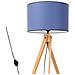 Lampada Da Terra Natt Navy Sl. 1906 - Moderno Lampada Da Terra Blu Navy /legno Naturale 140x77x77 Cm - Foto miniatura 1