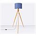 Lampada Da Terra Natt Navy Sl. 1906 - Moderno Lampada Da Terra Blu Navy /legno Naturale 140x77x77 Cm - Foto miniatura 3
