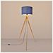 Lampada Da Terra Natt Navy Sl. 1906 - Moderno Lampada Da Terra Blu Navy /legno Naturale 140x77x77 Cm - Foto miniatura 4