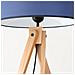 Lampada Da Terra Natt Navy Sl. 1906 - Moderno Lampada Da Terra Blu Navy /legno Naturale 140x77x77 Cm - Foto miniatura 7
