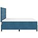 Letto a Sorgente LED Blu Scuro 180 x 200 cm Tessuto - Foto miniatura 9