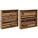 Scaffale per riviste 2 pcs Legno vecchio 80 x 12 x 70 cm - Foto miniatura 1