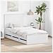 Struttura del letto Bianco 90 x 190 cm Legno Ingegnerizzato - Foto miniatura 2