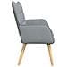 Sofa a Due Posti Grigio chiaro 115 x 61 x 87 cm Tessuto - Foto miniatura 5