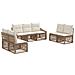 Set Divano da Giardino 7 pcs Beige polyrattan - Foto miniatura 1