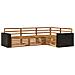 Set di divani da esterno 4 pcs Naturale 255,5 x 176,5 x 73 cm - Foto miniatura 1