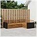 Set di divani da esterno 4 pcs Naturale 255,5 x 176,5 x 73 cm - Foto miniatura 2