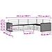 Set di divani da esterno 4 pcs Naturale 255,5 x 176,5 x 73 cm - Foto miniatura 6