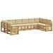 Set di divani da esterno 7 pcs Bianco e Beige - Foto miniatura 1