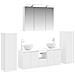 Set di mobili per il bagno 6 pcs Bianco - Foto miniatura 1