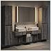 Set di mobili per il bagno 6 pcs Sonoma grigio - Foto miniatura 2