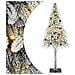 Albero di Natale con 300 LED Bianco 210 cm PE e Acciaio - Foto miniatura 1