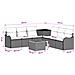 Set di divani 8 pz Nero Rattan sintetico e Acciaio - Foto miniatura 6