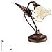 I-AUTUNNO / L1 - Lampada da tavolo marrone dalla linea morbida e elegante 40 watt E14 - Foto miniatura 1