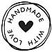 Timbro Handmade With Love, 3 Cm - Foto miniatura 1